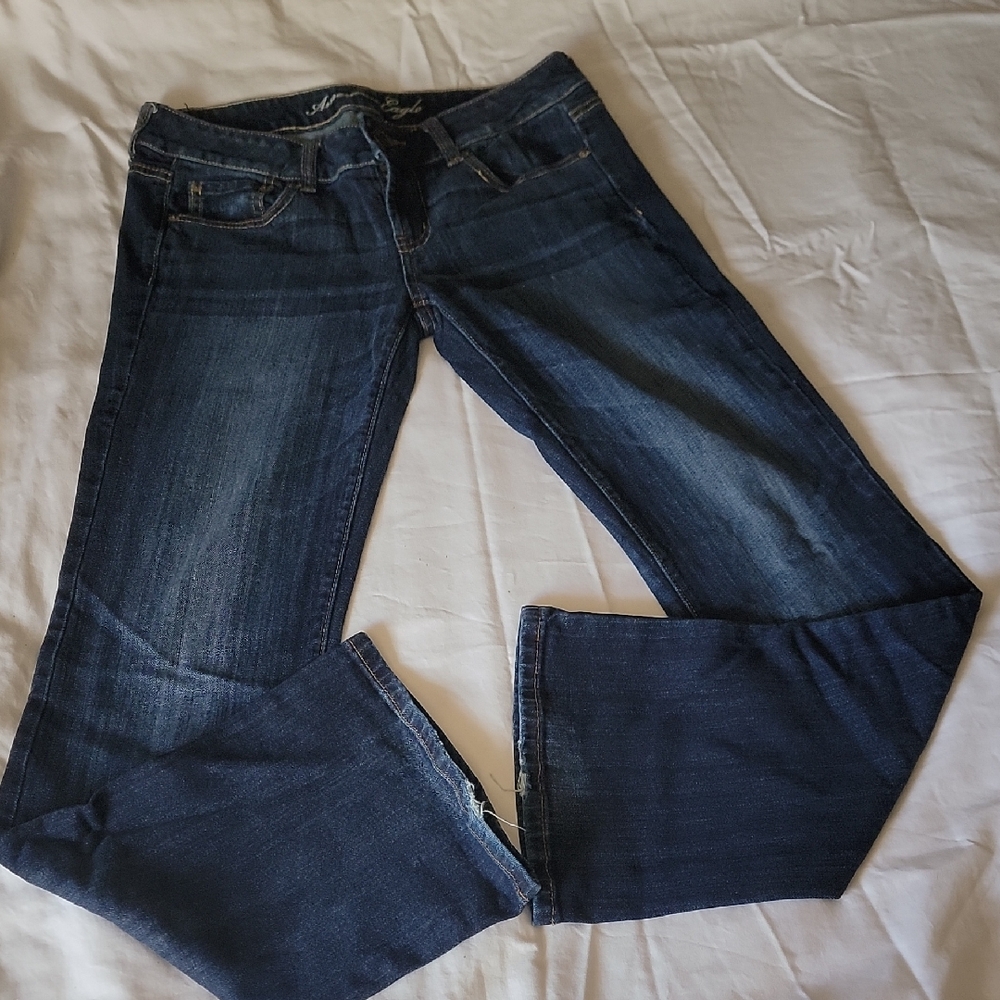 American Eagle Outfitters Dark Blue Flare Jeans